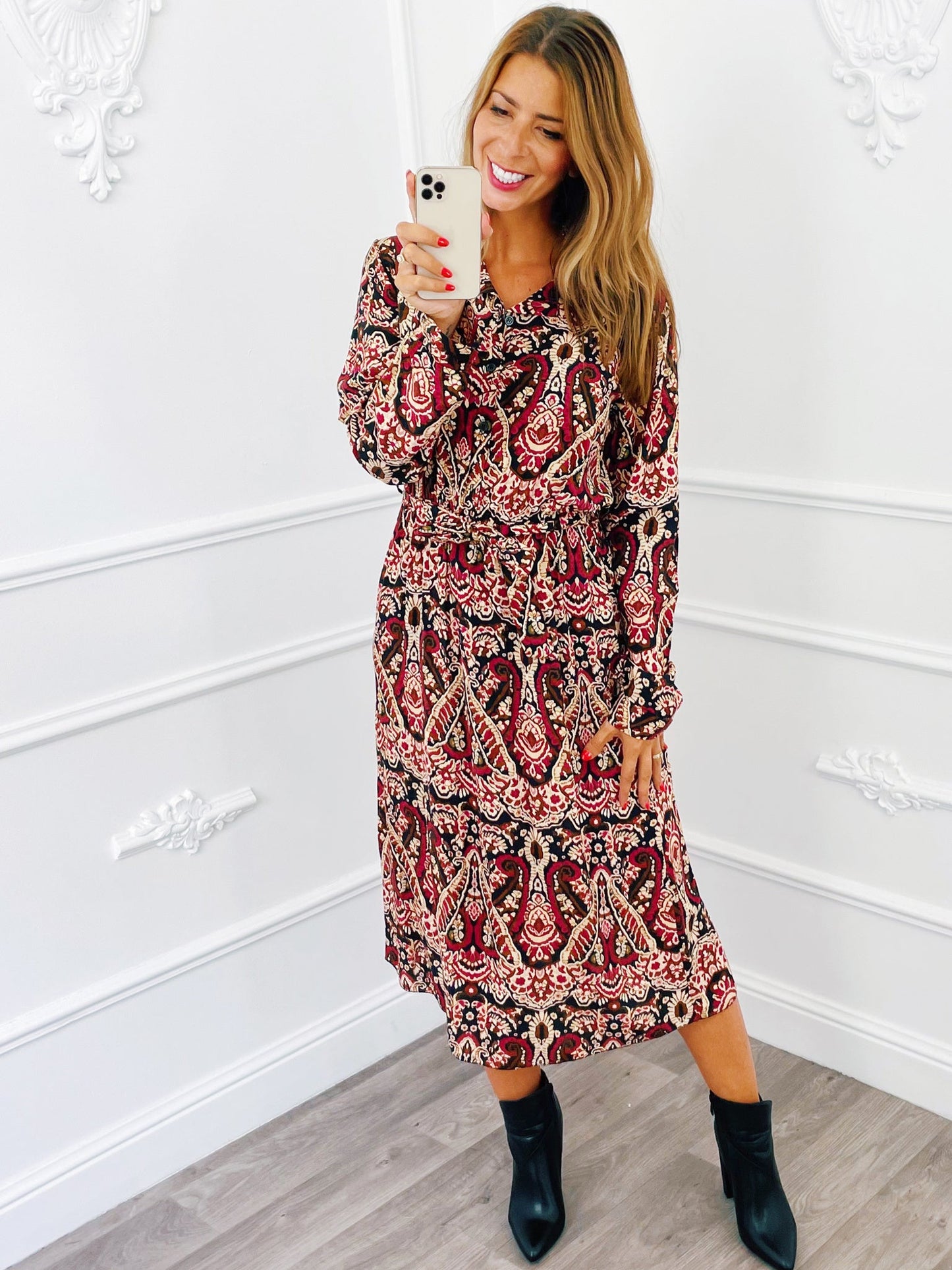 Lovely Blouse Dress Paars - BlushFashionstore