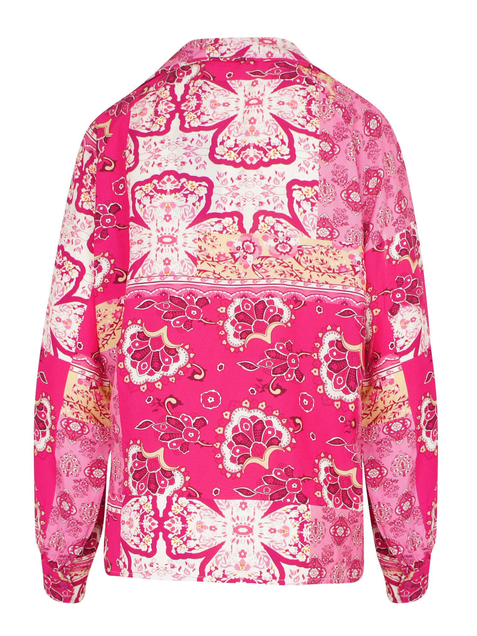 Paisley Blouse Top Fuchsia