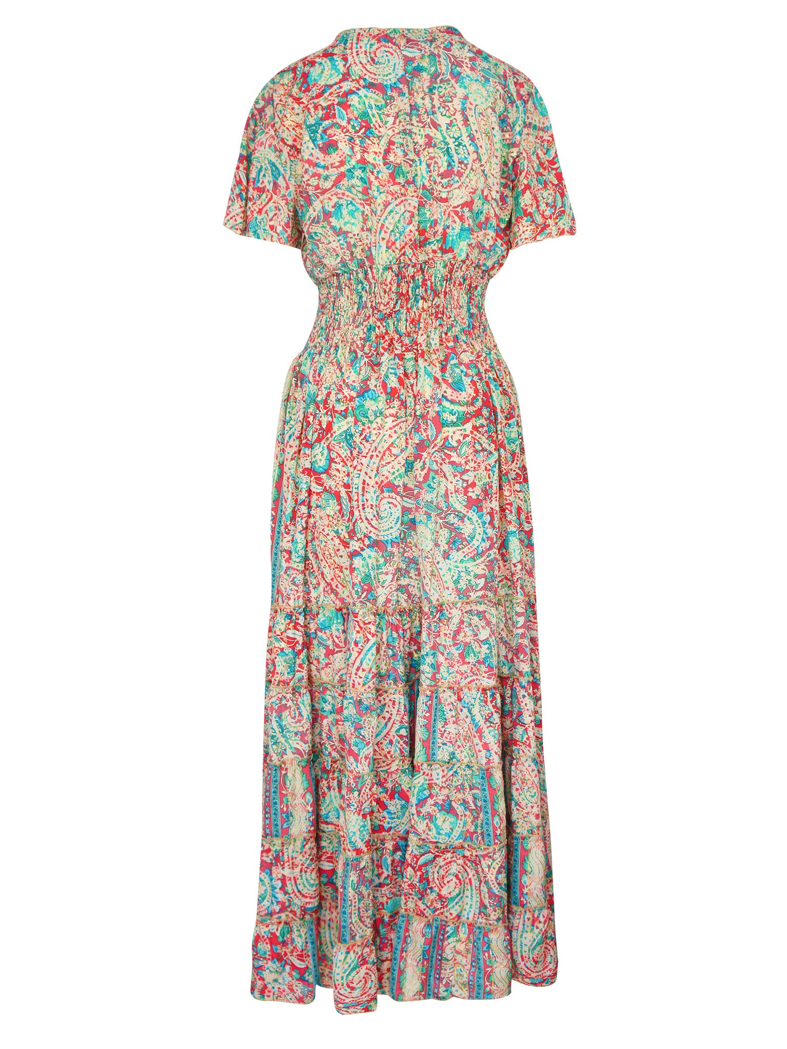 Paisley Maxi Dress Groen