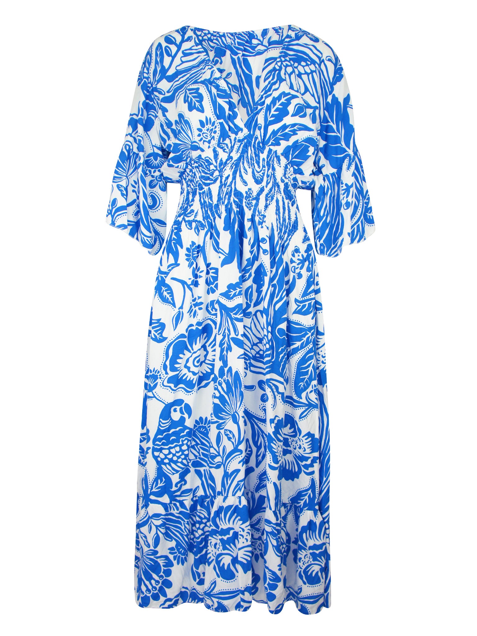 Papagayo Maxi Jurk Kobalt