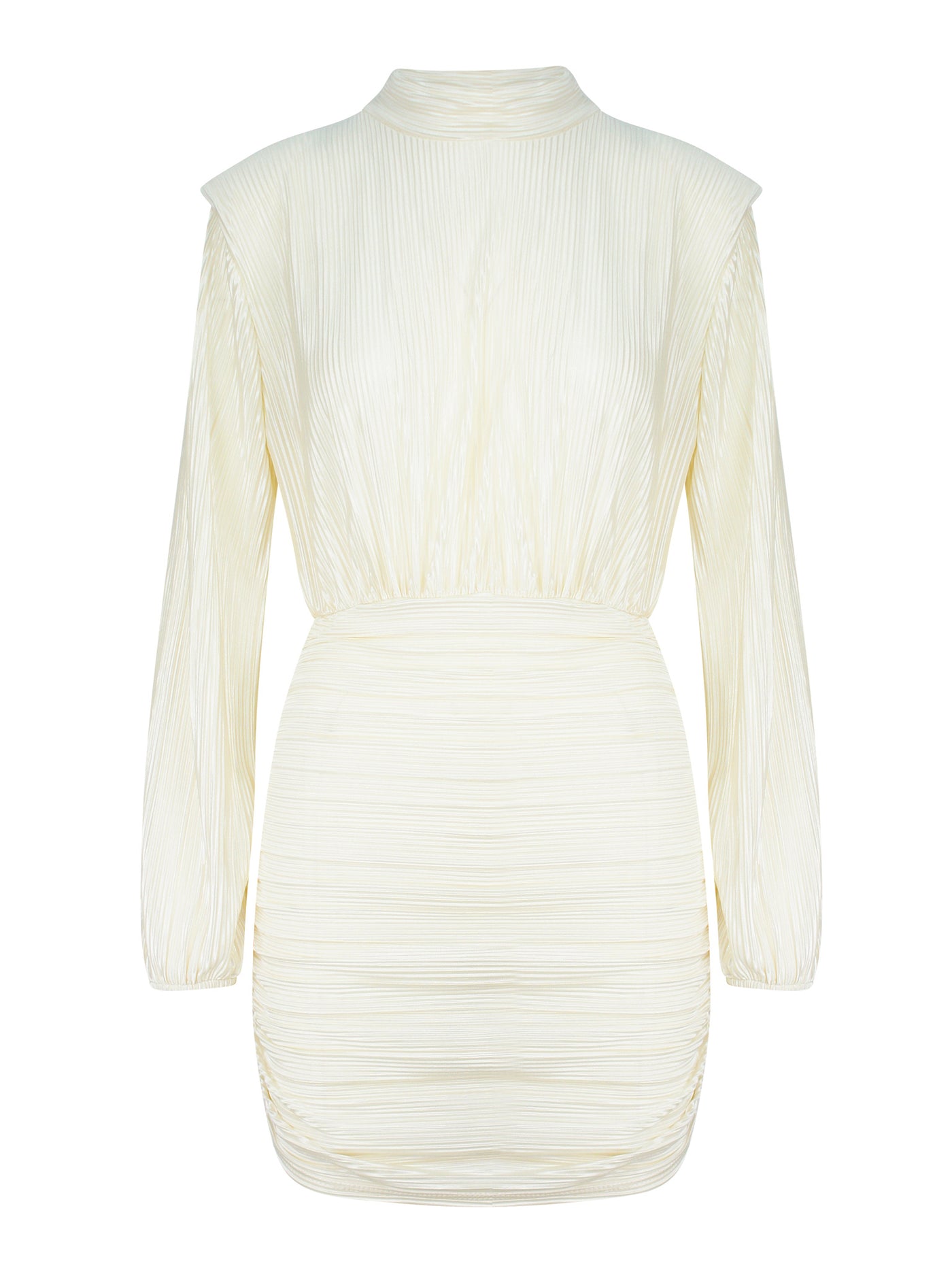 Rib Dress Beige
