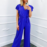 Ruffel Jumpsuit Lila