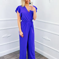 Ruffel Jumpsuit Lila