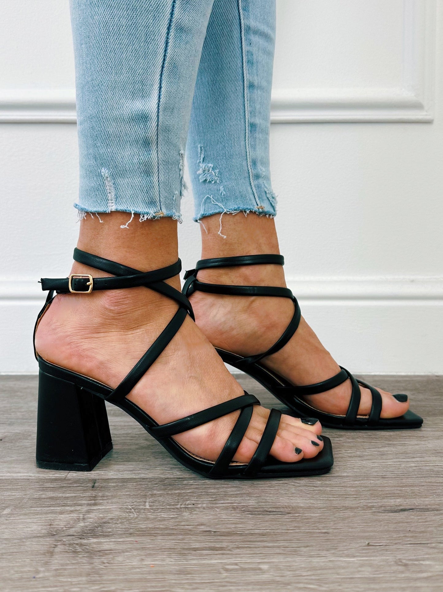 Sandalette Zwart - BlushFashionstore