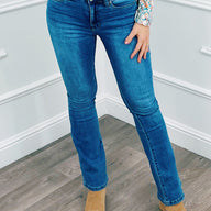 Stretch Jeans Flared Blue