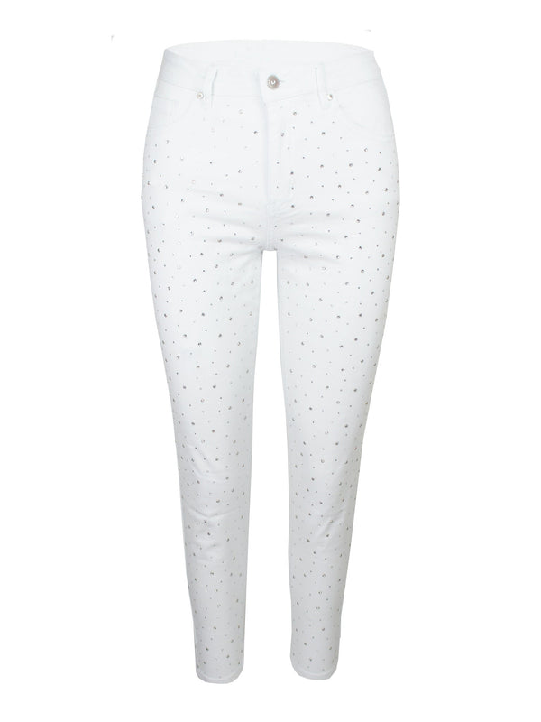 
                    
                      Stretch Jeans Strass Wit Sale - BlushFashionstore
                    
                  