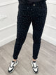 Stretch Jeans Strass Zwart - BlushFashionstore