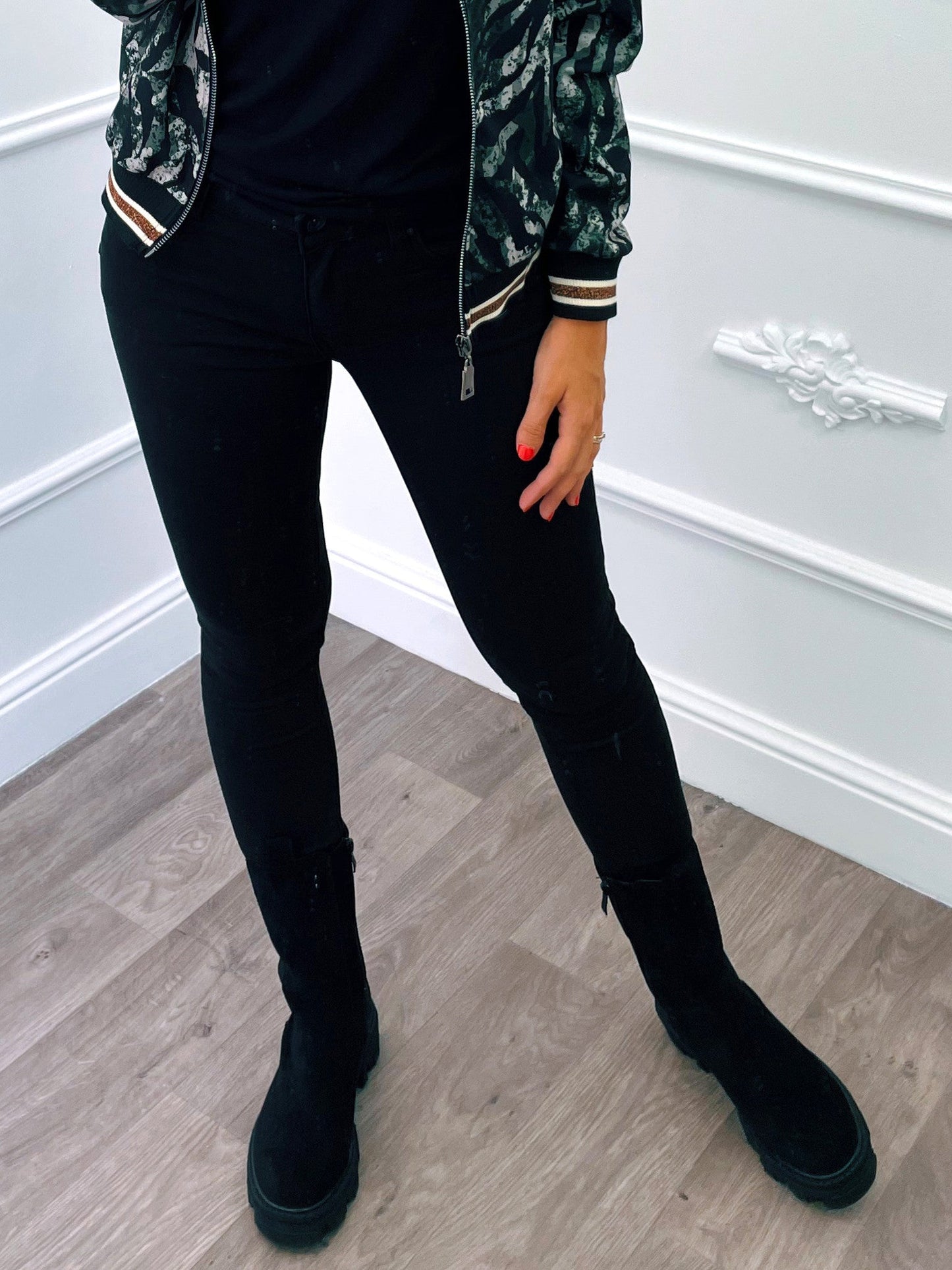 Stretch Jeans Zwart - BlushFashionstore