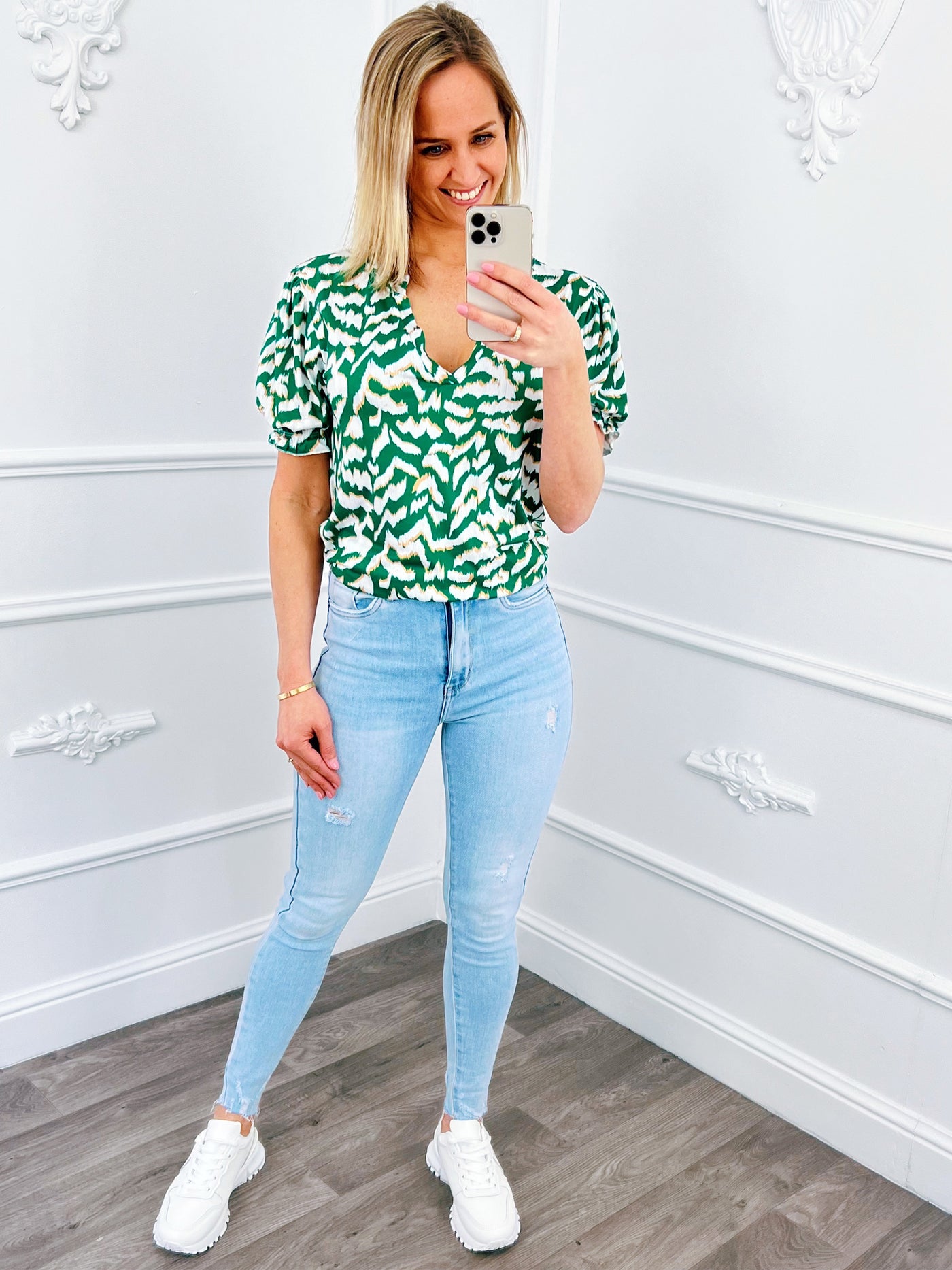 Travel Camouflage Top Groen