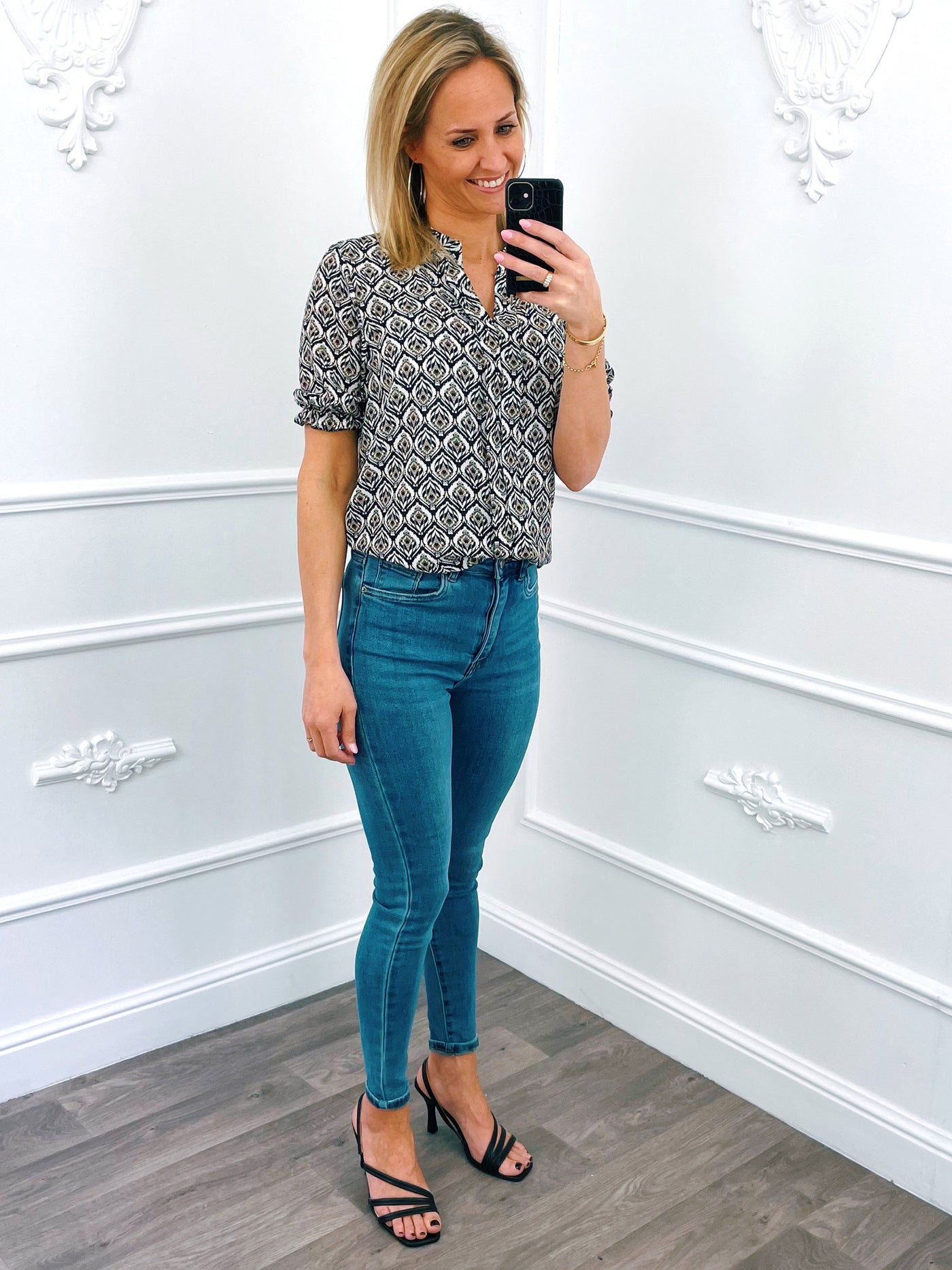 Haut Manches Bouffantes Vibes Beige