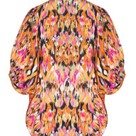 Vlindermouw Blouse Zwart