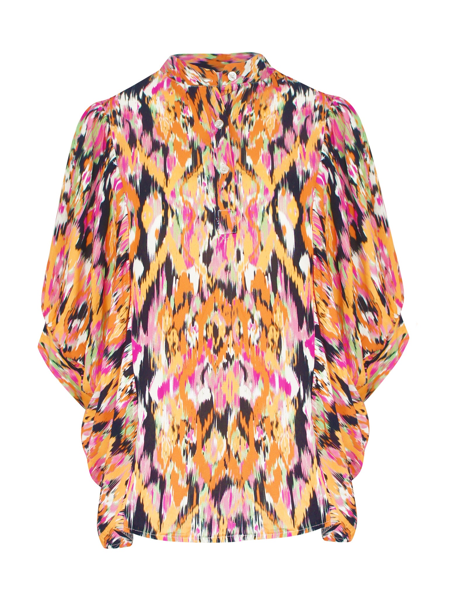 Vlindermouw Blouse Zwart